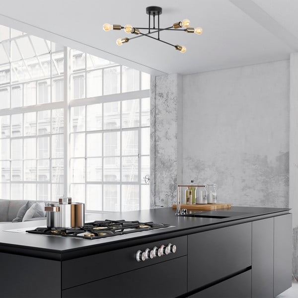 Černé stropní svítidlo Fleur – Opviq lights-image-2