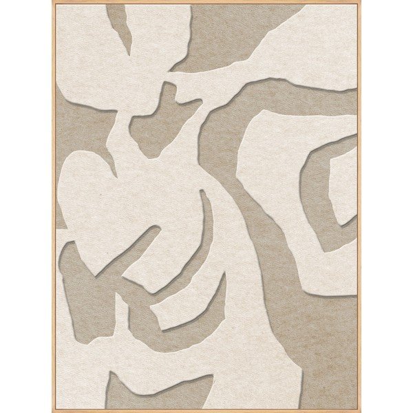 3D obraz s rámem/akustický 90x120 cm Soft Embrace 1 – Malerifabrikken