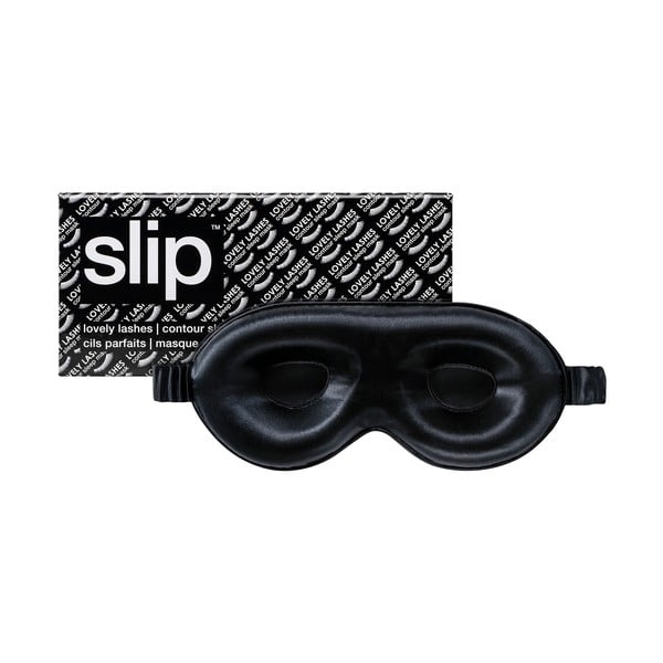 Černá hedvábná maska na spaní Contour Black – slip-image-2