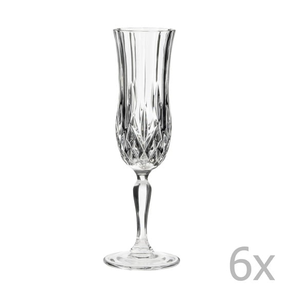 Sada 6 skleniček na šampaňské Crystal Bettina