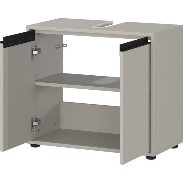 Šedá skříňka pod umyvadlo 63x55 cm Lemont – Germania-image-3