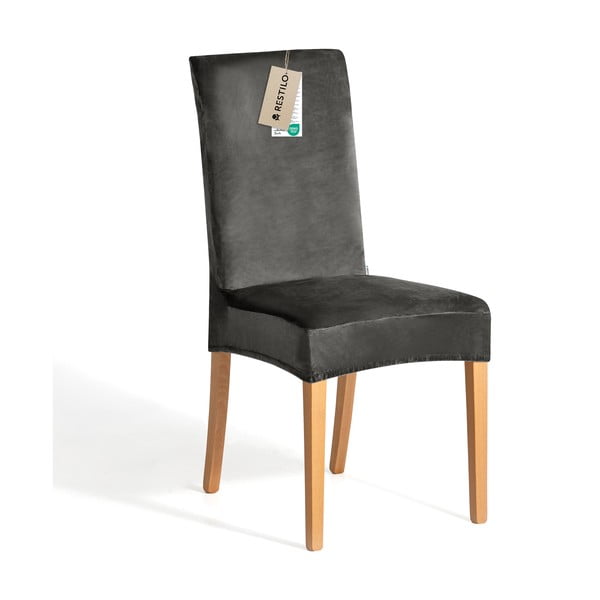Šedé napínací potahy v sadě 4 ks na židli 48 cm Sento – Restilo-image-3