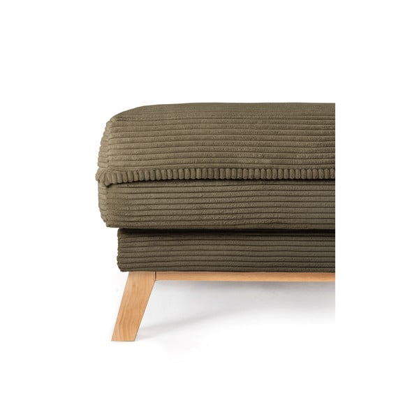 Zelená manšestrová podnožka Tori – Bonami Selection-image-3