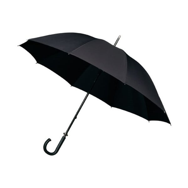 Černý větruodolný holový deštník Ambiance Wind, ⌀ 120 cm