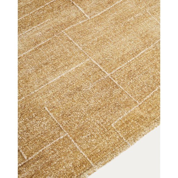 Ručně tkaný koberec v hořčicové barvě 160x230 cm Eloda – Kave Home-image-3