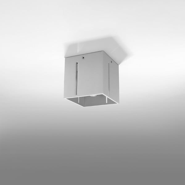 Šedé stropní svítidlo s kovovým stínidlem 10x10 cm Pax – Nice Lamps