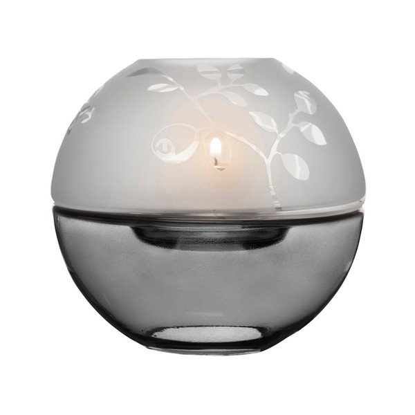 Šedý svícen Sagaform Shine Globe