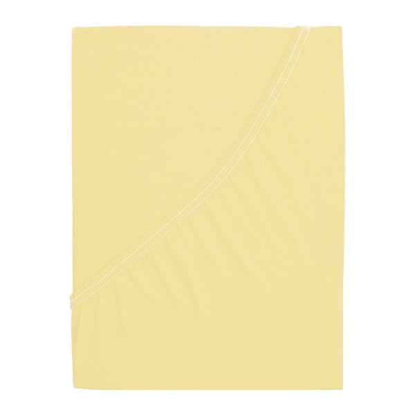 Žluté napínací prostěradlo 90x200 cm – B.E.S.