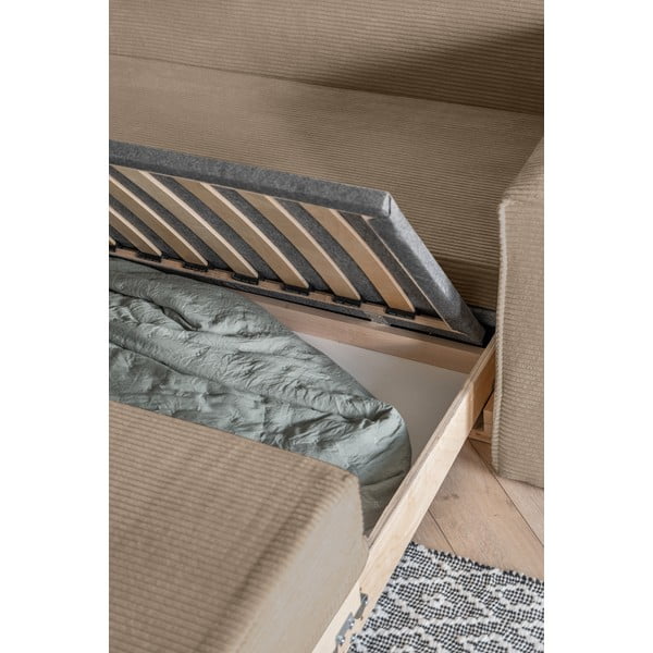 Béžová rozkládací pohovka 168 cm Lucky Lucy – Miuform-image-4