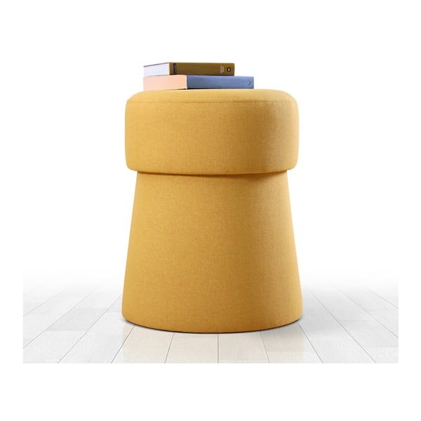 Taburet v hořčicové barvě Beans – Artie-image-2