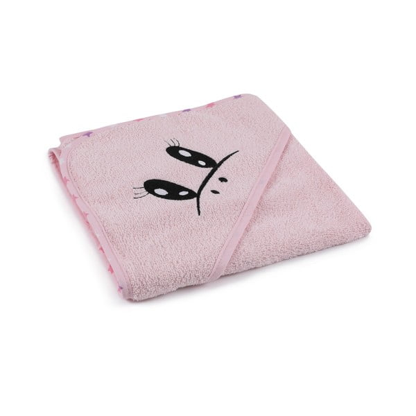 Růžový bavlněný dětský župan a osuška v sadě 3 ks velikost 0-2 roky Unicorn – Foutastic-image-4