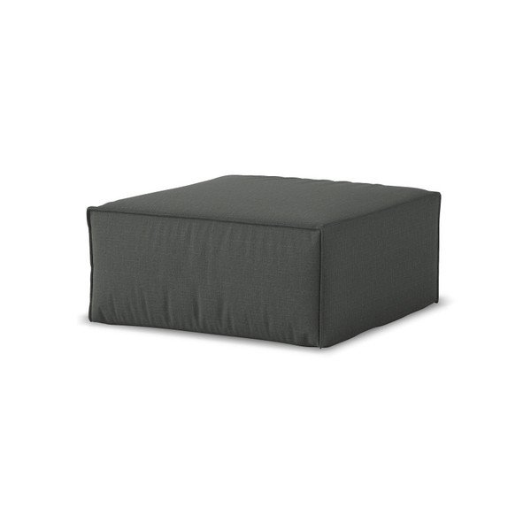 Tmavě šedý puf Cosmopolitan Design Miami, 65 x 65 cm