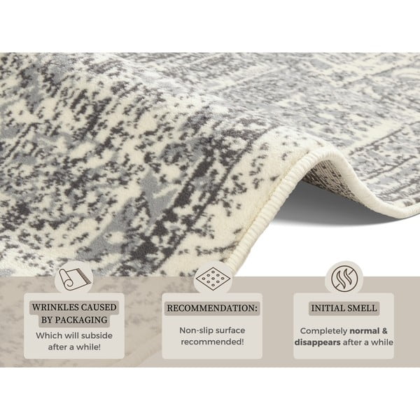 Šedo-krémový koberec Hanse Home Celebration Plume, 200 x 290 cm-image-4