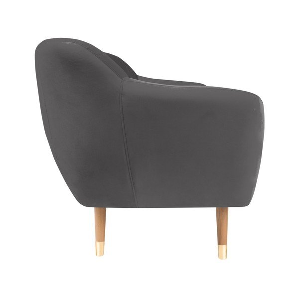 Šedá sametová pohovka Mazzini Sofas Benito, 158 cm-image-3