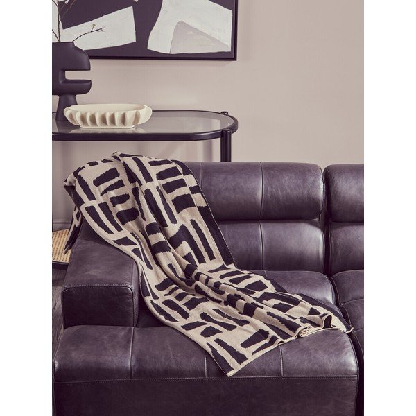 Černý/v přírodní barvě konzolový stolek se skleněnou deskou 49x100 cm Cebu – Premier Housewares-image-4
