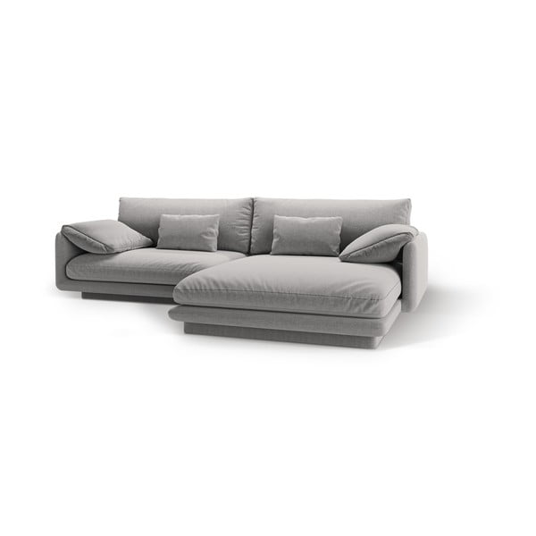 Světle šedá rohová pohovka (pravý roh) Torino – Micadoni Home-image-1