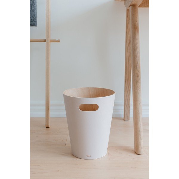 Dřevěný odpadkový koš 7,5 l Woodrow – Umbra-image-1