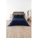 Tmavě modrý přehoz 200x220 cm Waffle – Mijolnir