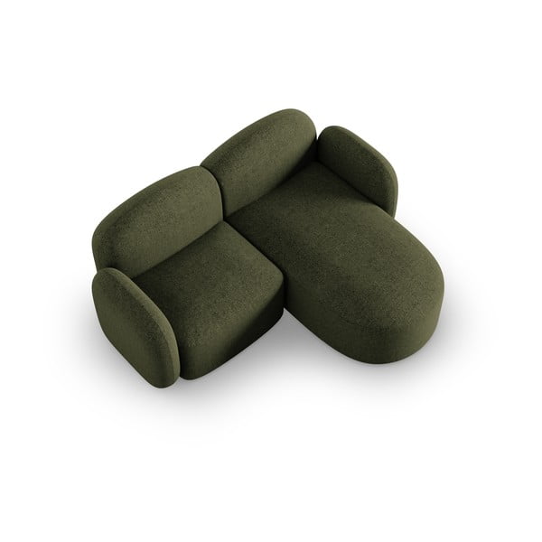 Zelená rohová pohovka (pravý roh) Blair – Micadoni Home-image-3