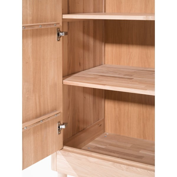 Dětská šatní skříň z dubového dřeva v přírodní barvě 100x190x55 cm Forrest – Vipack-image-1