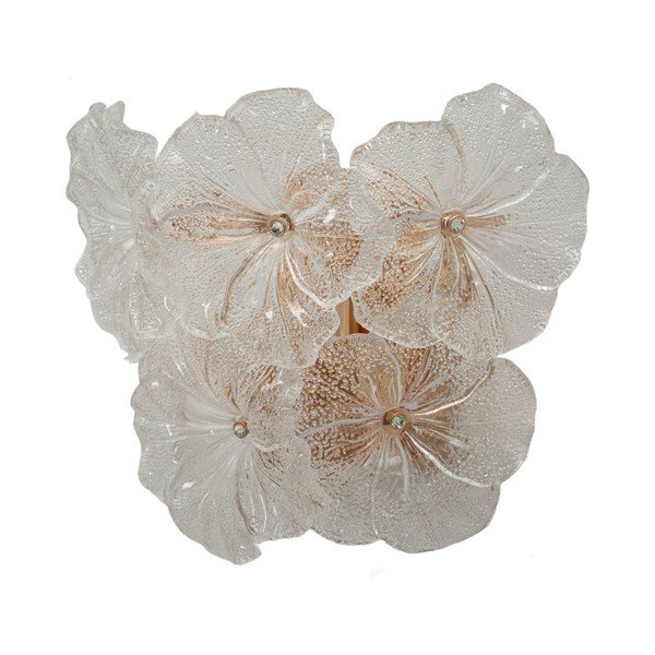 Skleněné nástěnné svítidlo ve zlaté barvě Ibiscus – Mauro Ferretti-image-4