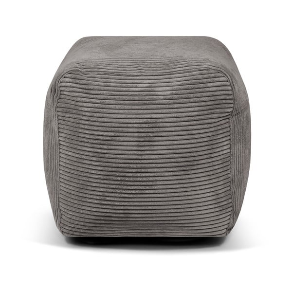 Tmavě šedý manšestrový sedací vak Plus 50 Lounge – SLOWDOWN-image-2