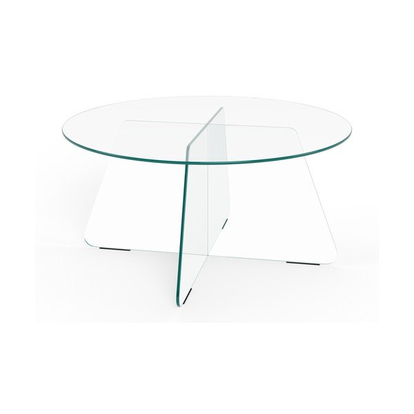 Skleněný kulatý konferenční stolek ø 80 cm Samos – Actona