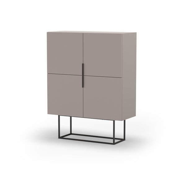 Šedobéžová skříňka 100x130 cm Titan – Marckeric-image-3