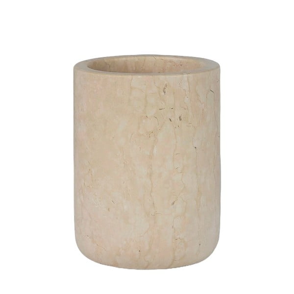 Krémový mramorový kelímek na zubní kartáčky Marble – Mette Ditmer Denmark