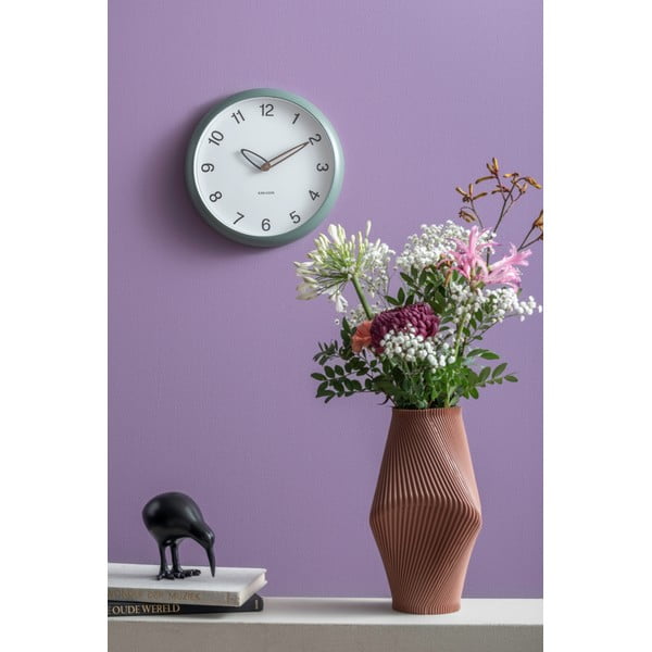 Hnědá váza z polyresinu (výška 30 cm) Twisted Rib – PT LIVING-image-1