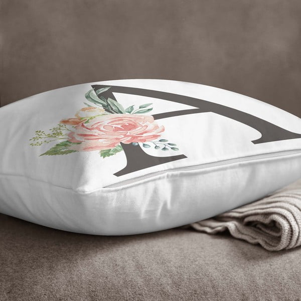Povlak na polštář Minimalist Cushion Covers Floral Alphabet A, 45 x 45 cm