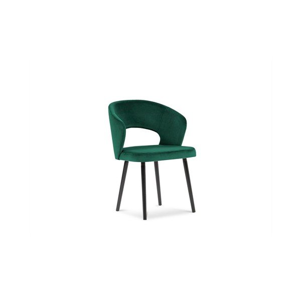Lahvově zelená jídelní židle se sametovým potahem Windsor & Co Sofas Elpis