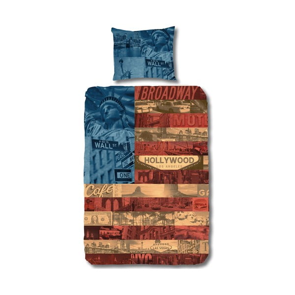 Bavlněné povlečení Muller Textiels USA Highlight, 135 x 200 cm