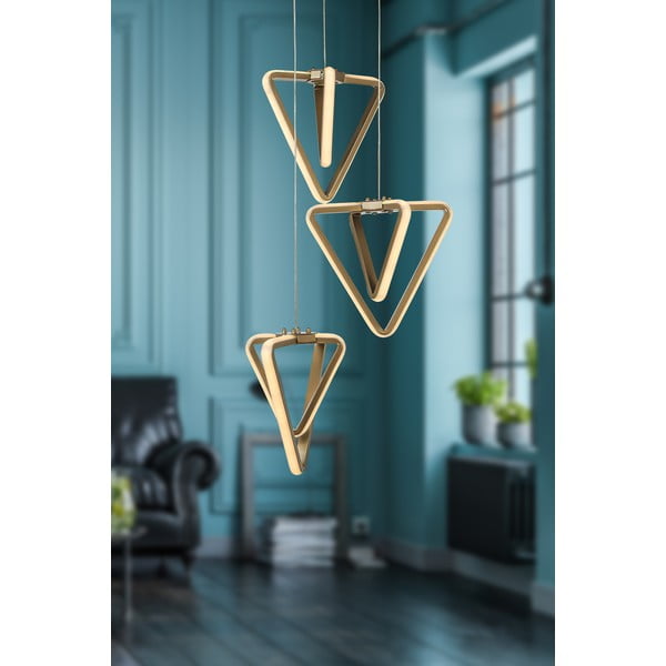 Kovové LED závěsné svítidlo v bronzové barvě ø 20 cm Baris – Squid Lighting-image-1