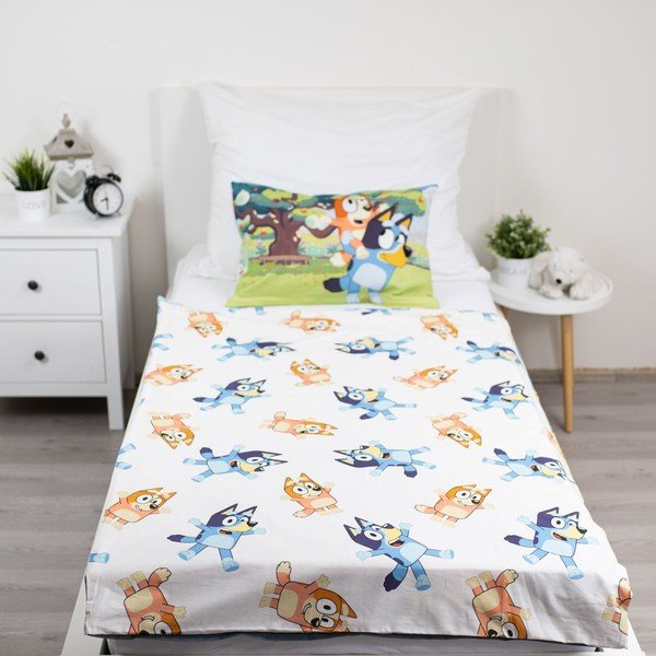 Bavlněné dětské povlečení do postýlky 100x135 cm Bluey – Jerry Fabrics-image-2