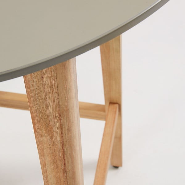 Balkónový stolek z eukalyptového dřeva Kave Home Giorgia, ⌀ 70 cm-image-1