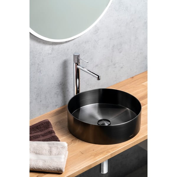 Stojánková umyvadlová baterie v leskle stříbrné barvě Solaris – Sapho-image-1