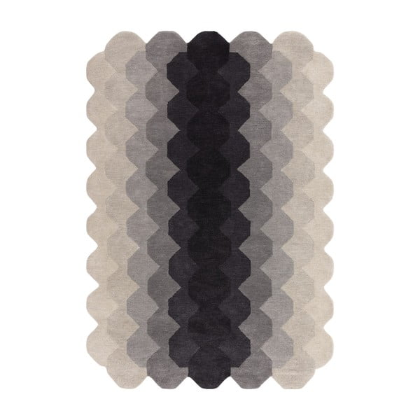 Šedý vlněný koberec 200x290 cm Hive – Asiatic Carpets