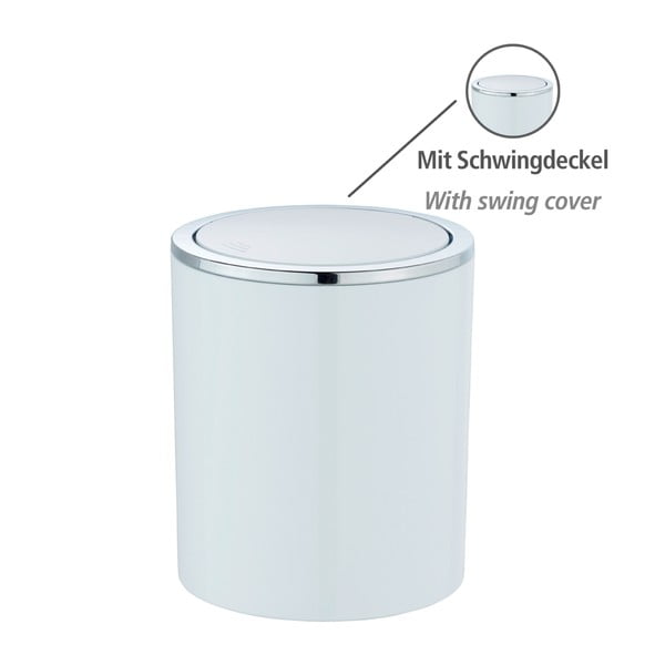 Bílý odpadkový koš Wenko Inca, 2 l-image-4