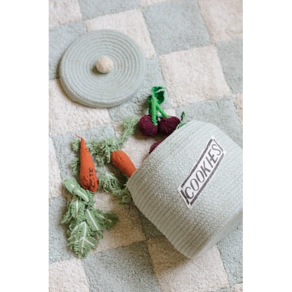 Světle modrý látkový dětský koš na hračky ø 20x26 cm Cookie Jar – Lorena Canals-image-1