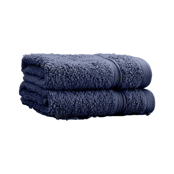 Tmavě modré froté bavlněné ručníky v sadě 2 ks 30x30 cm Zero Twist – Catherine Lansfield