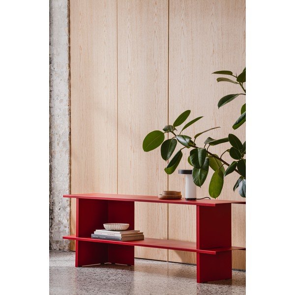 Červený kovový regál 160x57x37 cm Hes – noo.ma-image-1