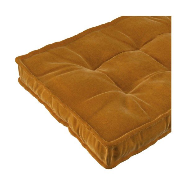 Hořčicově žlutá dětská matrace 60x120 cm Posh Velvet - Yellow Tipi-image-1