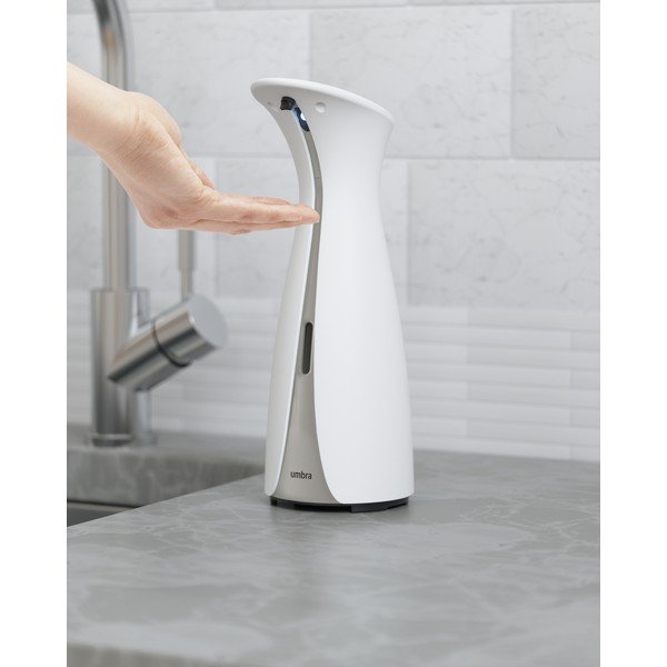 Bílý bezdotykový plastový dávkovač mýdla 250 ml Otto – Umbra-image-1