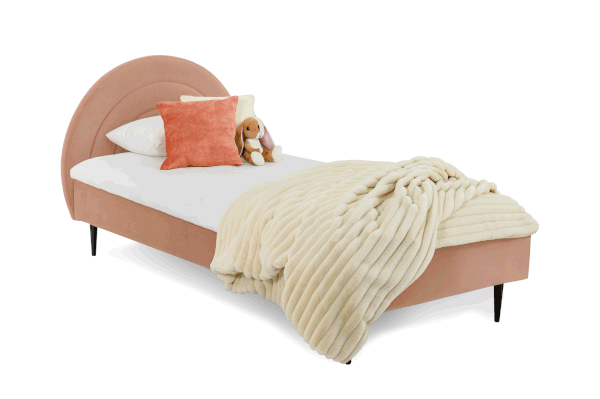 Růžová dětská postel 120x200 cm Rainbow – Scandic-image-2