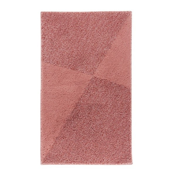 Pudrově růžová koupelnová předložka Aquanova Damio, 60 x 100 cm