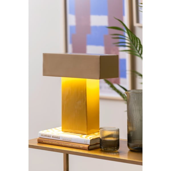 Žlutá stolní lampa (výška 35 cm) Grato Recto – Leitmotiv-image-1