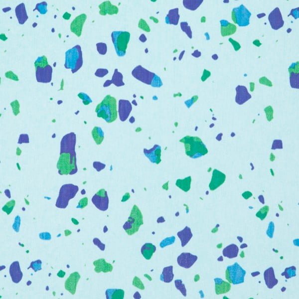 Světle modrá koupelnová předložka z křemeliny 39x60 cm Terrazzo – Artsy Doormats-image-2