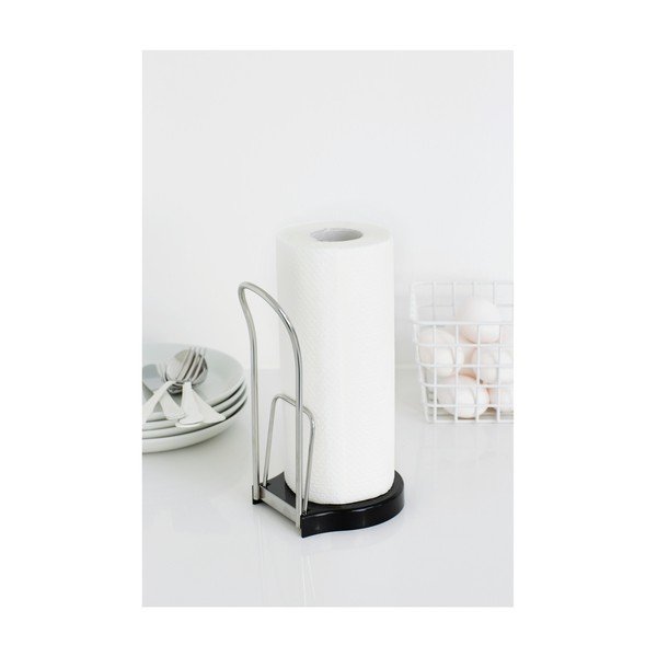 Leskle černý ocelový stojan na papírové utěrky – Brabantia-image-1