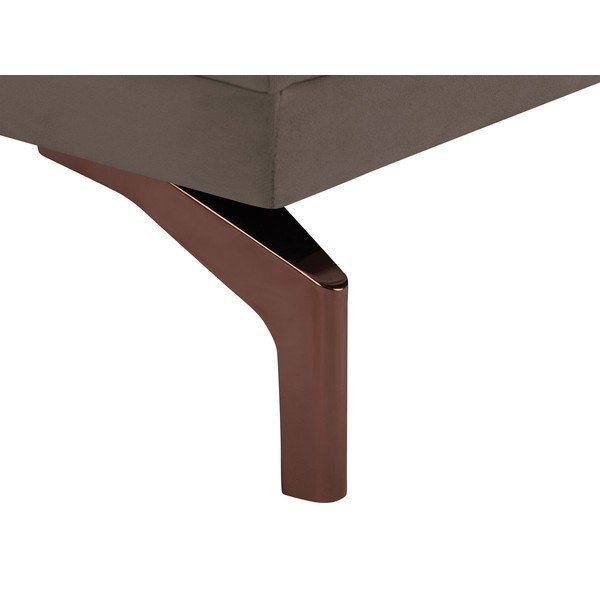 Hnědá dvoumístná pohovka s podnožím ve zlaté barvě Windsor & Co Sofas Jupiter-image-4
